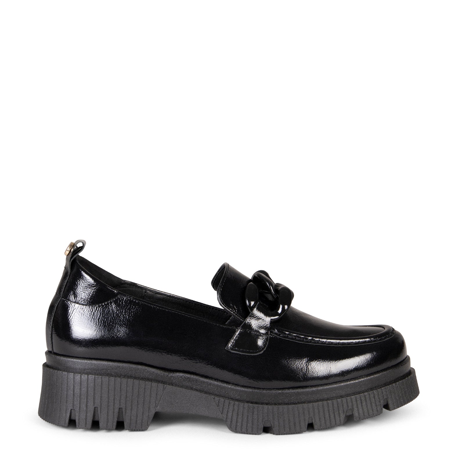 LOLA -Mocasines con suela track NEGRO