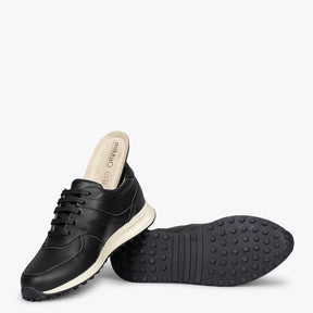 YORK Zapatillas de vestir para hombre NEGRAS