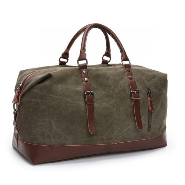 Sac de Voyage Weekend Vintage en Toile